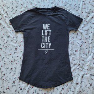 Gymshark Black T-Shirt - We Lift the City (Toronto)